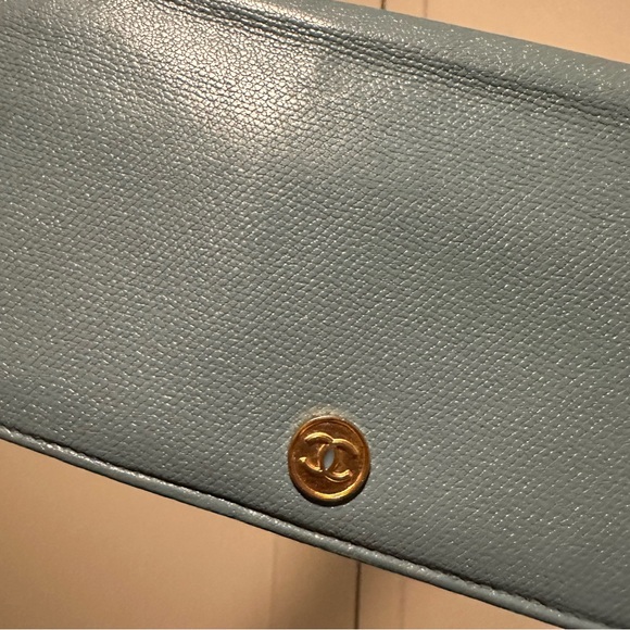 Chanel Blue along Wallet With Unbranded Chain - Picture 14 of 16